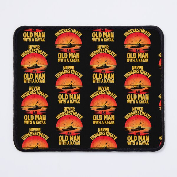 Item preview, Never underestimate an old man with a kayak quote funny designed and sold by Cheesymatiion.