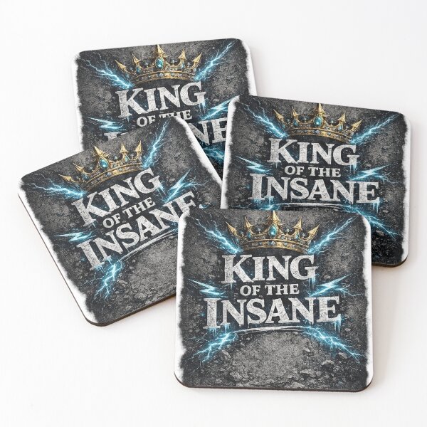 Item preview, King Of Insane Dark Streetwear Psycho Rebel Graphic designed and sold by Sunny Flamingo Studio.