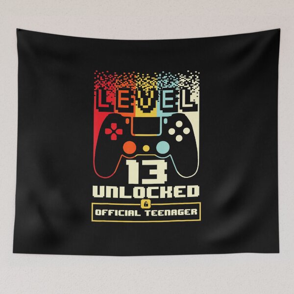 Item preview, Level 13 Unlocked Official Teenager Gamer Birthday designed and sold by FGTV2021.