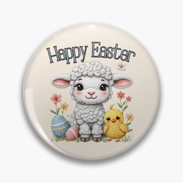 Item preview, Happy Easter Lamb and Chick  designed and sold by Forevermore.