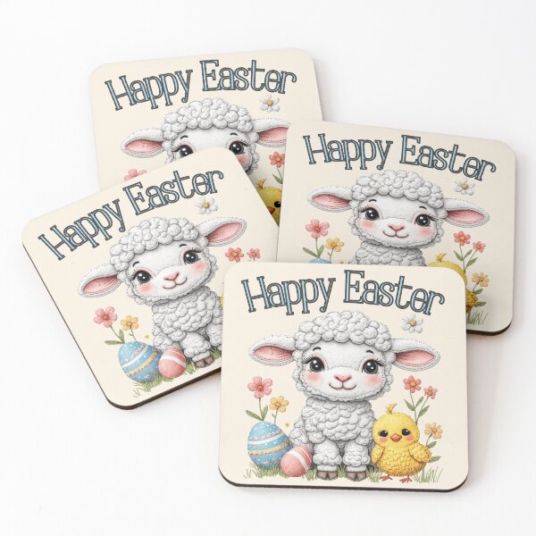 Item preview, Happy Easter Lamb and Chick  designed and sold by Forevermore.
