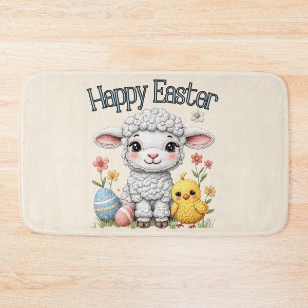 Item preview, Happy Easter Lamb and Chick  designed and sold by Forevermore.