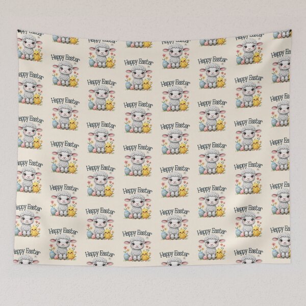 Item preview, Happy Easter Lamb and Chick  designed and sold by Forevermore.