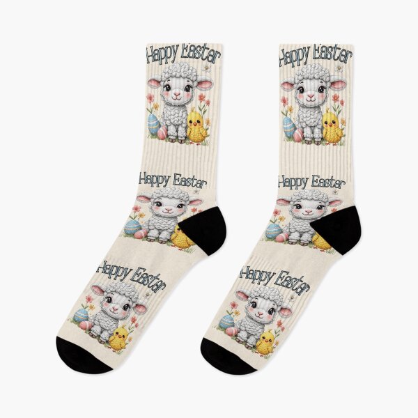 Item preview, Happy Easter Lamb and Chick  designed and sold by Forevermore.