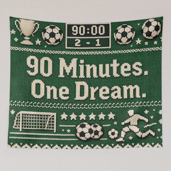 Item preview, 90 Minutes One Dream Football Knitting Pattern designed and sold by Mauswohn.
