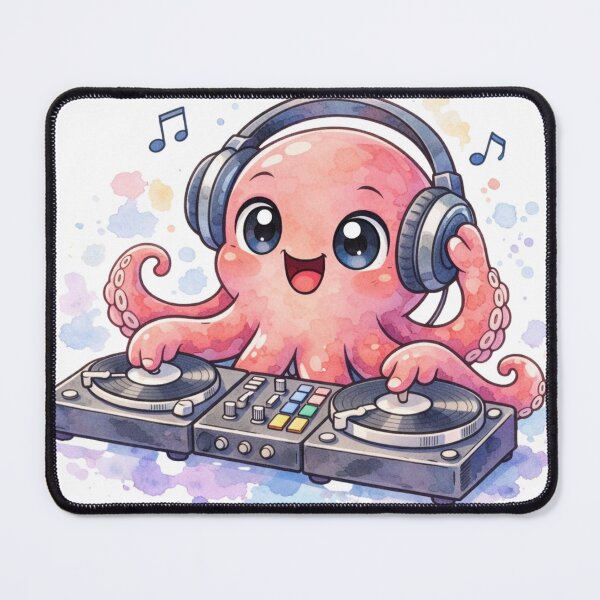 Item preview, DJ Octopus  designed and sold by LoopyPop.