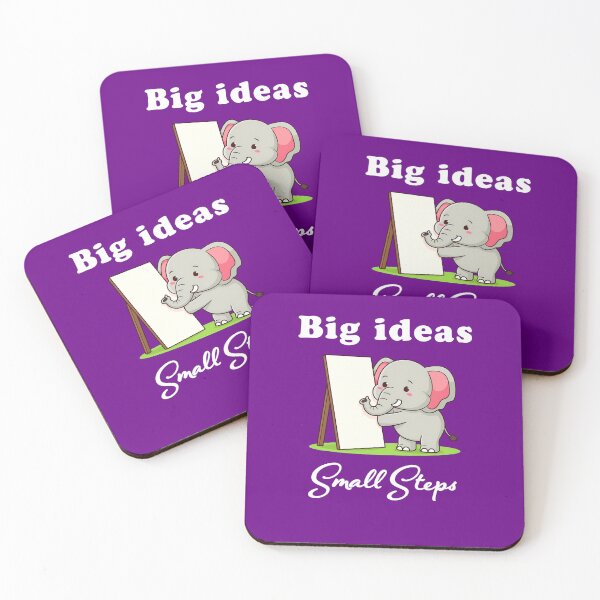 Item preview, "Big Ideas, Small Steps" elephant animal dreams design designed and sold by TR_fairydesigns.