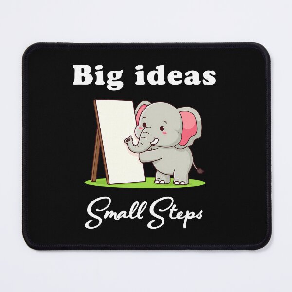 Item preview, "Big Ideas, Small Steps" elephant animal dreams design designed and sold by TR_fairydesigns.