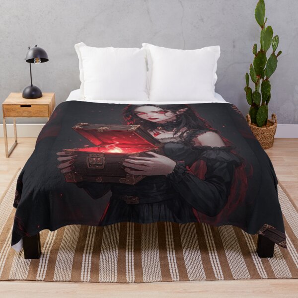 Item preview, Vampire with chest and magic fire designed and sold by ArtsJulian.