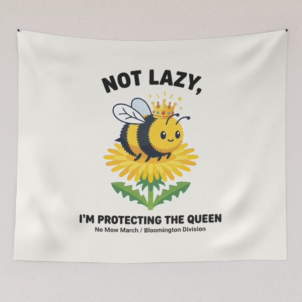 Item preview, Not Lazy I'm Protecting The Queen Environmentalism Bee Lover designed and sold by SplashTastic.