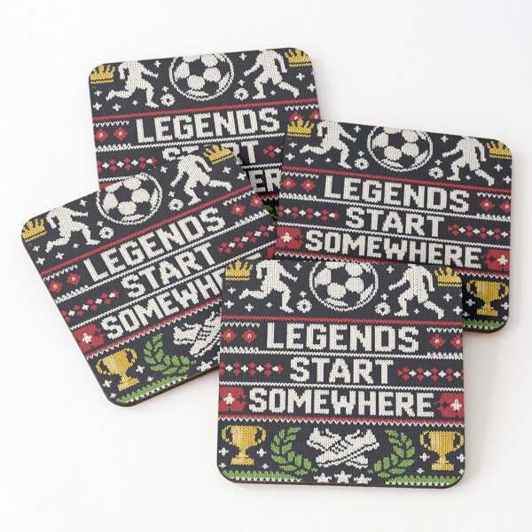 Item preview, Legends Start Somewhere Football Knitting Pattern Design designed and sold by Mauswohn.