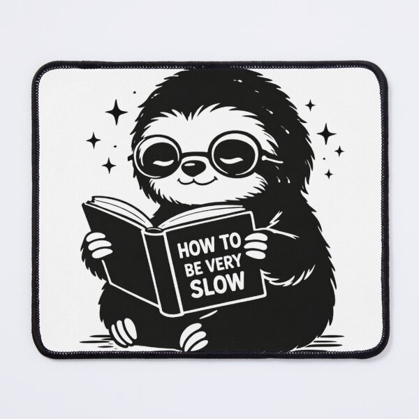 Item preview, Sloth reading a book  designed and sold by LoopyPop.