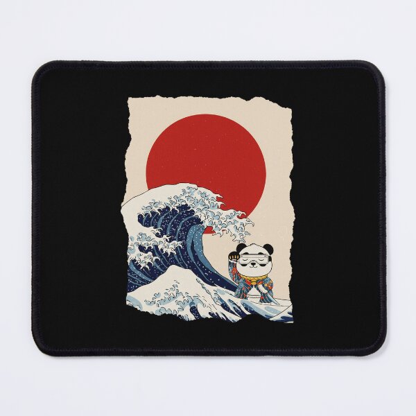 Item preview, Samurai Panda Great Wave Japanese Style  designed and sold by JEFDodsonArt.
