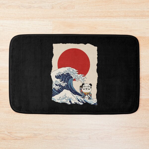 Item preview, Samurai Panda Great Wave Japanese Style  designed and sold by JEFDodsonArt.