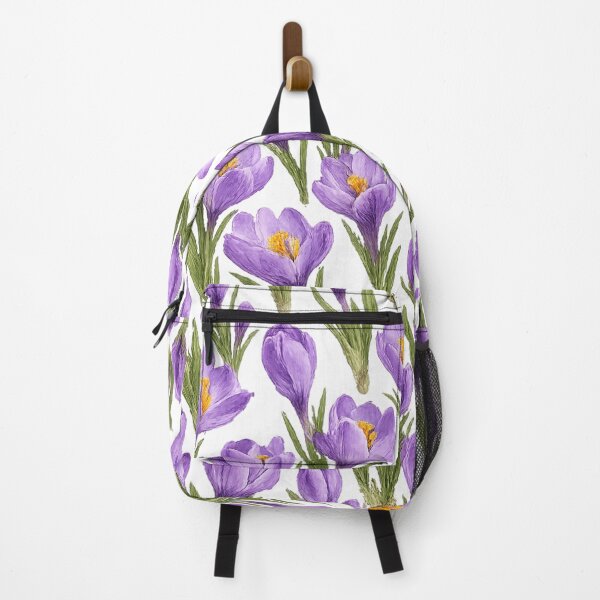 Item preview, Purple Crocus Flower Pattern – Spring Botanical Floral Design designed and sold by CreativeNest88.