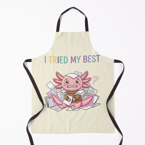 Item preview, Anxiety Axolotl Meme T-Shirt & Sticker – Cute Relatable Axolotl Humor designed and sold by ZyxDes.