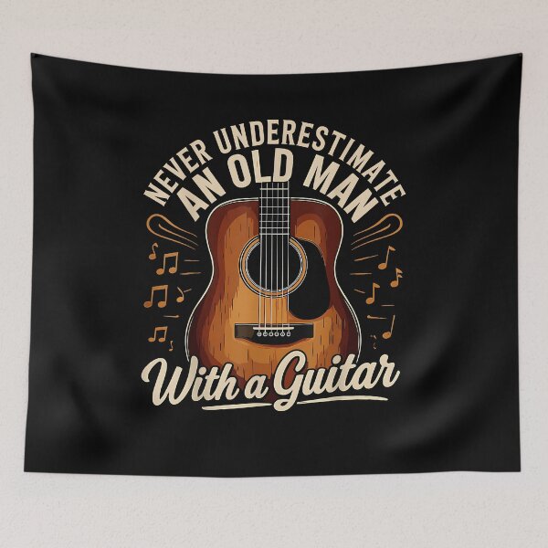 Item preview, Never Underestimate An Old Man With A Guitar Player designed and sold by Cheesymatiion.