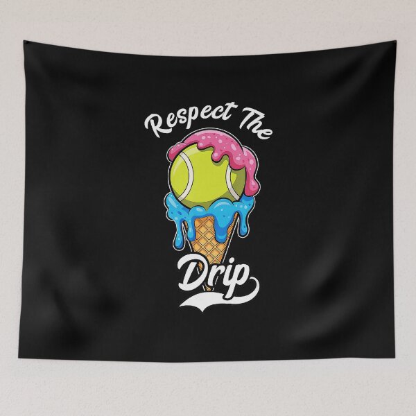 Item preview, Respect The Drip Tennis Ball Melting Ice Cream Style designed and sold by WayTBeenkenArt.
