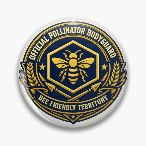 Item preview, Official Pollinator Bodyguard Bee Conservation Emblem designed and sold by SplashTastic.