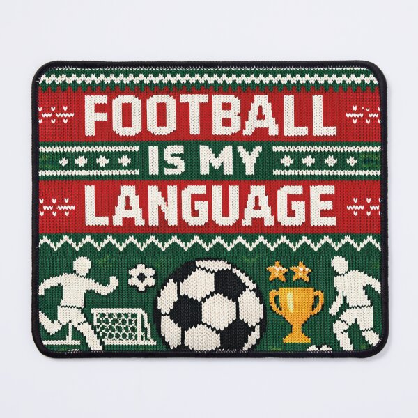 Item preview, Football Is My Language Football Knitting Pattern Style designed and sold by Mauswohn.