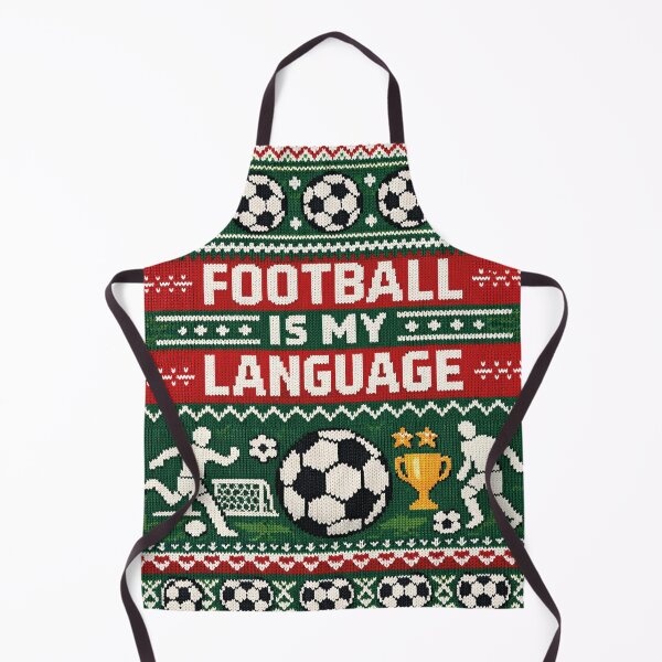 Item preview, Football Is My Language Football Knitting Pattern Style designed and sold by Mauswohn.