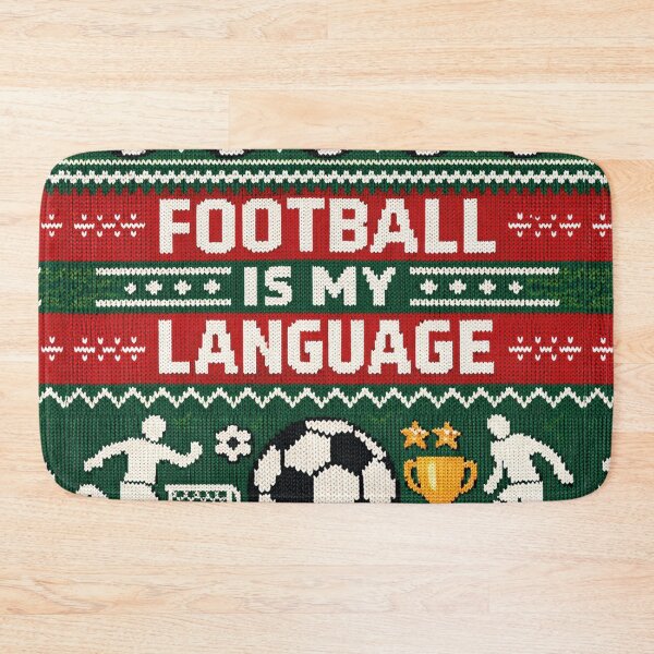 Item preview, Football Is My Language Football Knitting Pattern Style designed and sold by Mauswohn.