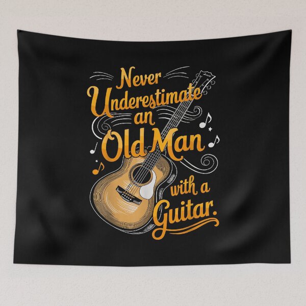 Item preview, Never Underestimate an Old Man with A Guitar Player designed and sold by Cheesymatiion.