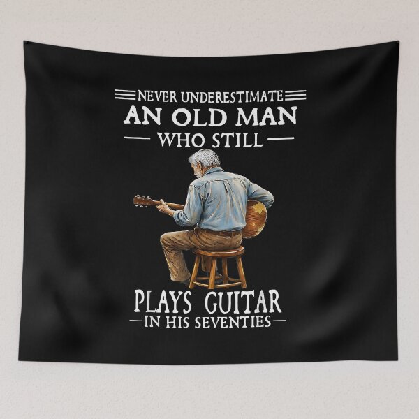 Item preview, Never Underestimate an Old Man with A Guitar Player designed and sold by Cheesymatiion.