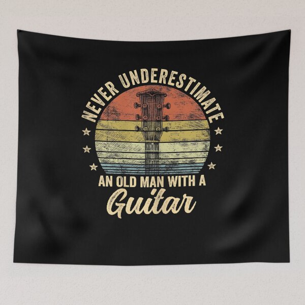 Item preview, Never Underestimate an Old Man with A Guitar Player Gifts designed and sold by Cheesymatiion.