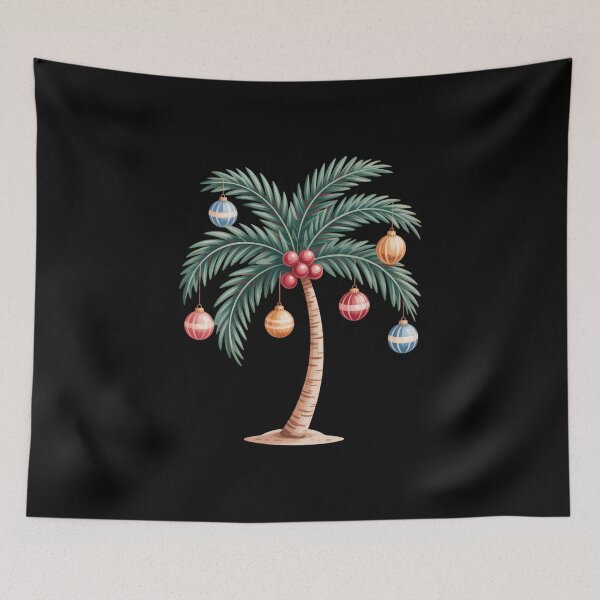 Item preview, Christmas Palm Trees Christmas Florida Christmas Beach Aloha Christmas Santa July Hawaiian designed and sold by IdunayaStore.