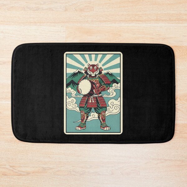 Item preview, Samurai Tiger Warrior Japanese Retro Illustration designed and sold by JordynLadukeg65.