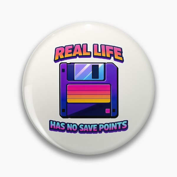 Item preview, Real Life Has No Save Points Vaporwave 90s Nostalgia designed and sold by SplashTastic.