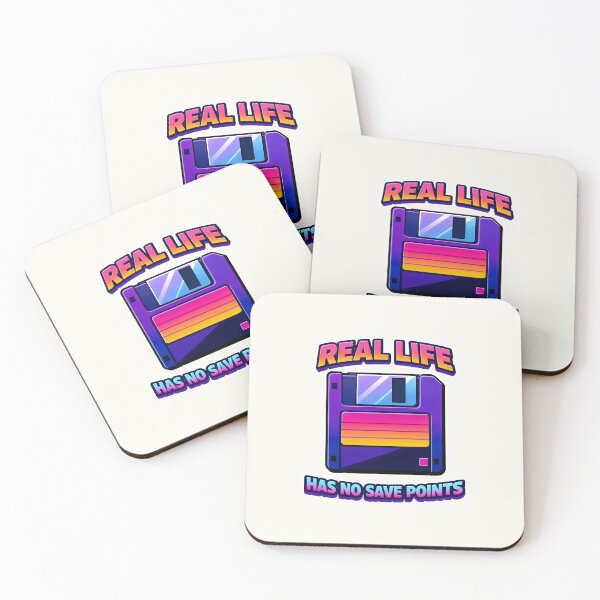 Item preview, Real Life Has No Save Points Vaporwave 90s Nostalgia designed and sold by SplashTastic.
