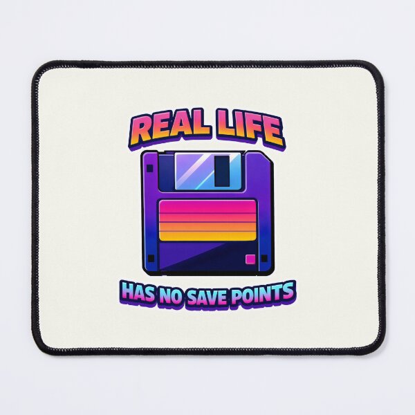 Item preview, Real Life Has No Save Points Vaporwave 90s Nostalgia designed and sold by SplashTastic.