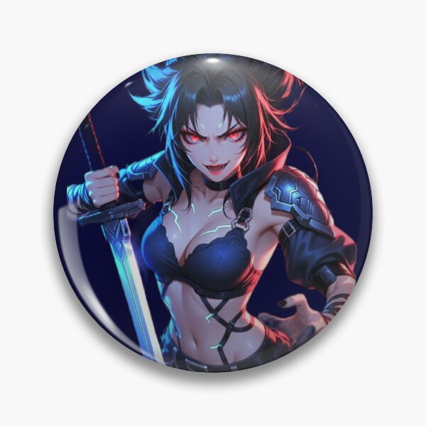 Item preview, Neon Dark Swordswoman Fury designed and sold by RadaQueen.