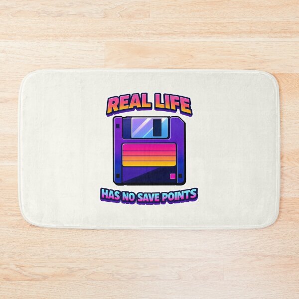Item preview, Real Life Has No Save Points Vaporwave 90s Nostalgia designed and sold by SplashTastic.