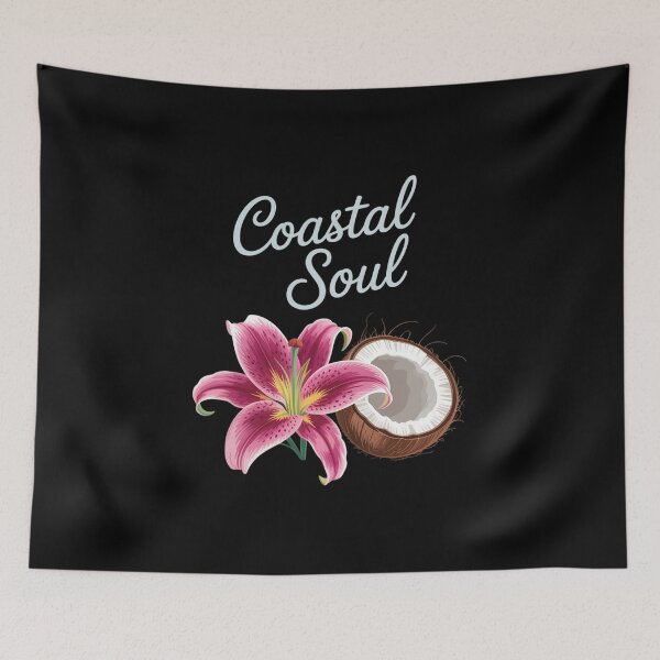 Item preview, Coastal Soul Floral Beach Vibes Graphic Summer Ocean designed and sold by IdunayaStore.
