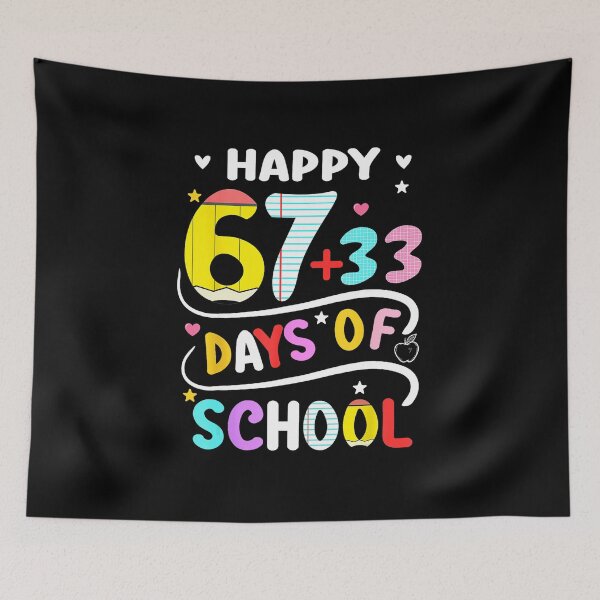 Item preview, Happy 67 + 33 Days of School Colorful Math Celebration designed and sold by gladysenglish.
