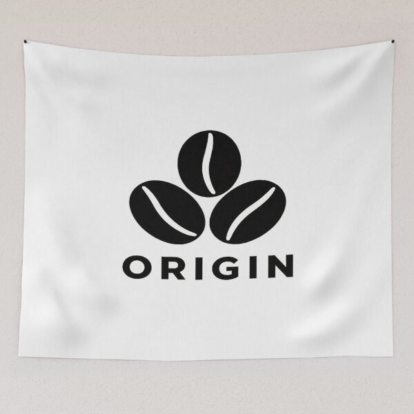 Item preview, Minimalist Coffee Bean Logo – ORIGIN Modern Branding Design for Cafés, Packaging & Merch designed and sold by Bright Nest Studio.