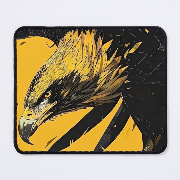 Item preview, Fierce Golden Eagle – Powerful Black and Gold Predator Bird Illustration designed and sold by Dyan4.