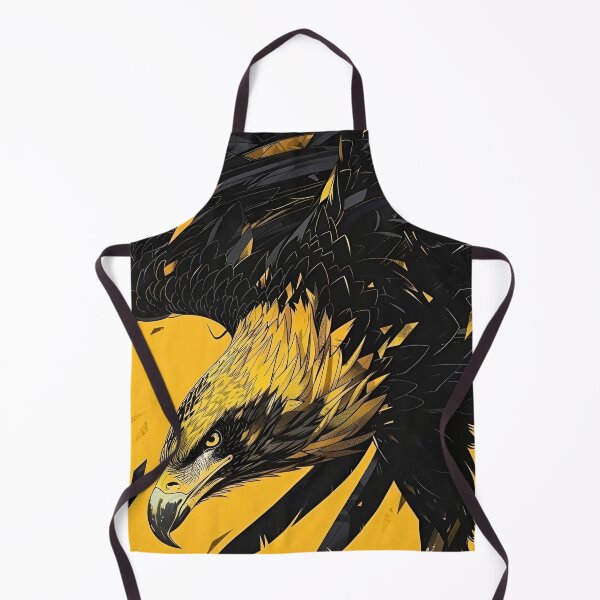 Item preview, Fierce Golden Eagle – Powerful Black and Gold Predator Bird Illustration designed and sold by Dyan4.