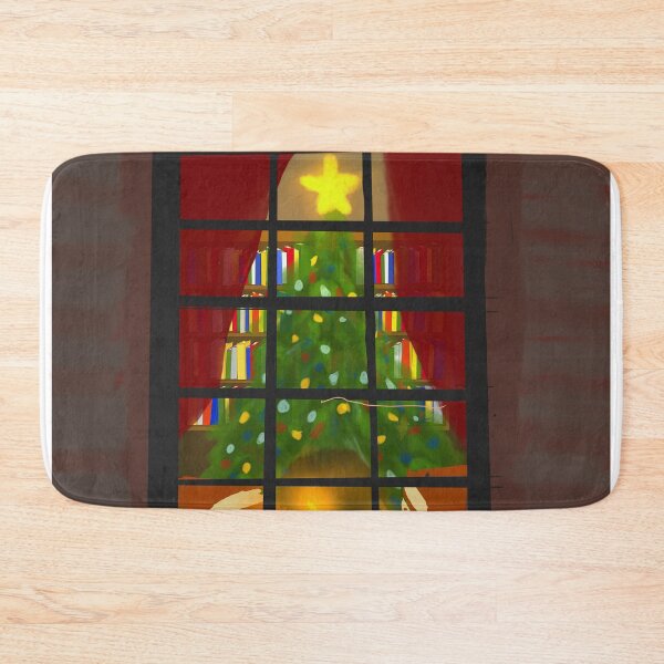 Item preview, Christmas Bookish Window View designed and sold by bookstackdream.