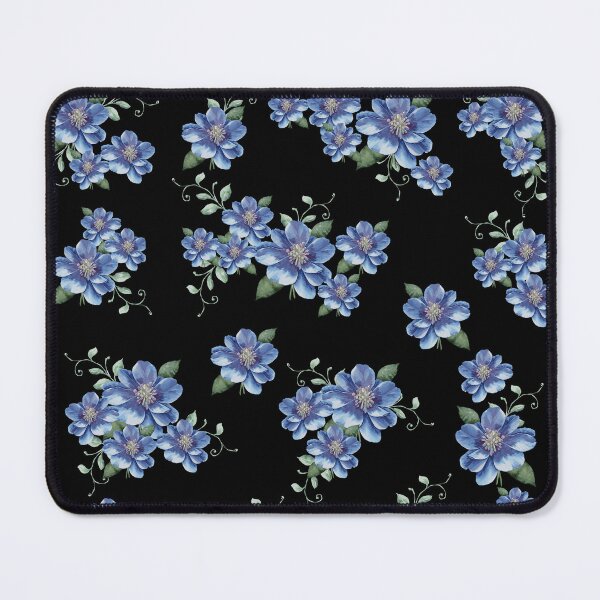 Item preview, Little blue clematis flowers designed and sold by uunaa.