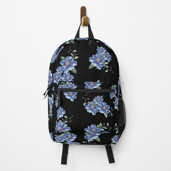 Item preview, Little blue clematis flowers designed and sold by uunaa.