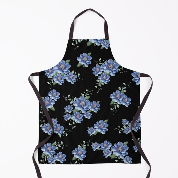 Item preview, Little blue clematis flowers designed and sold by uunaa.