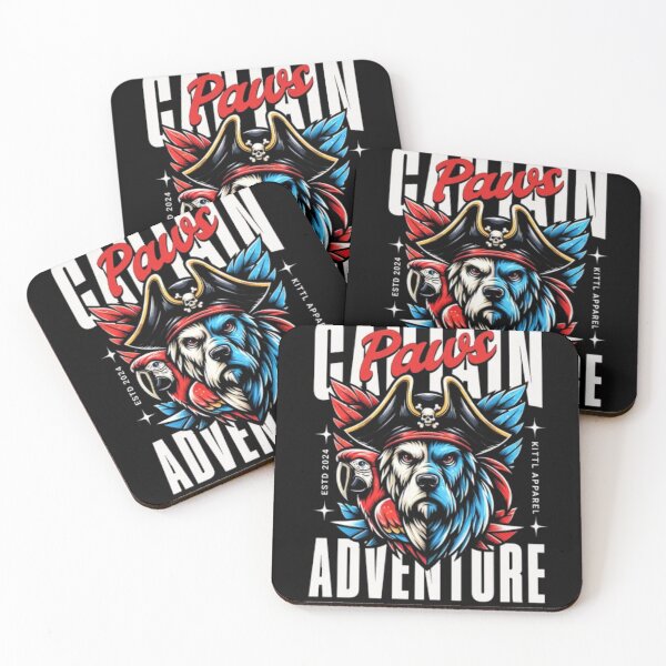 Item preview, Captain Paws Adventure - Pirate Dog and Parrot Graphic designed and sold by GenZFashion000.