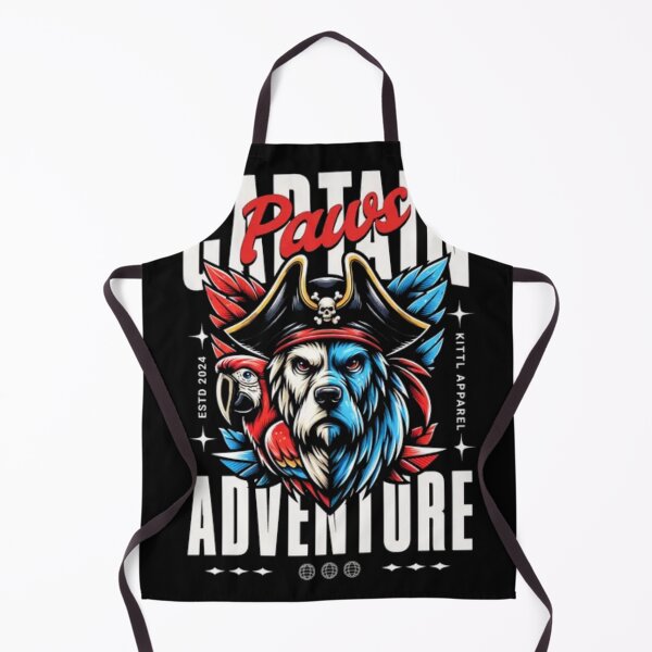 Item preview, Captain Paws Adventure - Pirate Dog and Parrot Graphic designed and sold by GenZFashion000.