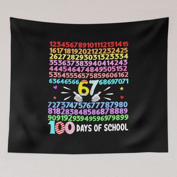 Item preview, 100 Days of School Numbers Pattern Colorful School  designed and sold by gladysenglish.