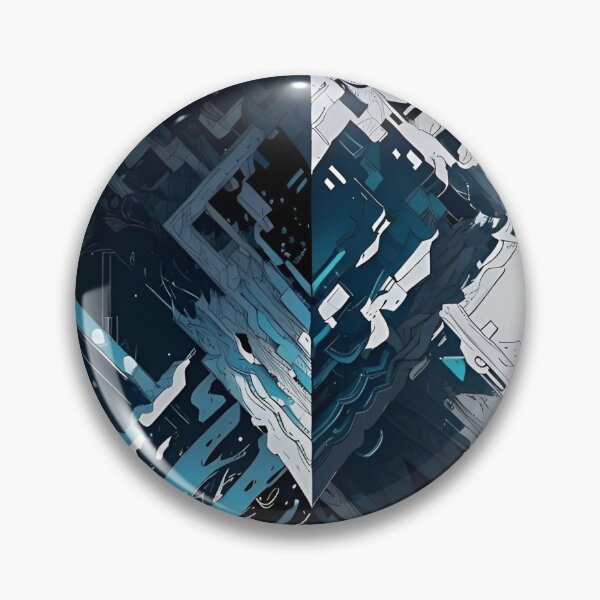 Item preview, Futuristic Cyberpunk Abstract – Sci-Fi Portal Geometric Tech Art designed and sold by Dyan4.