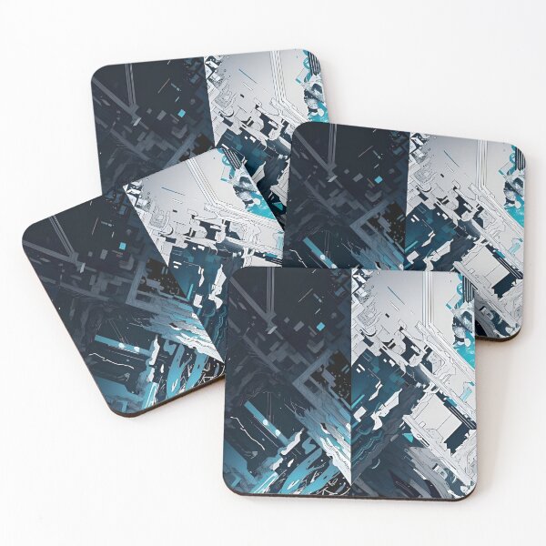 Item preview, Futuristic Cyberpunk Abstract – Sci-Fi Portal Geometric Tech Art designed and sold by Dyan4.